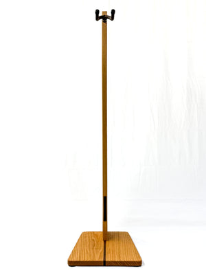 Red Oak Wooden Guitar Stand - Handcrafted Solid Wood Floor Stand