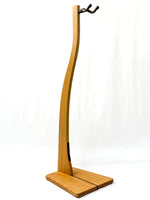 Red Oak Wooden Guitar Stand - Handcrafted Solid Wood Floor Stand