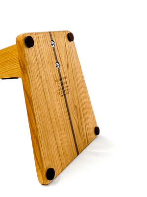 Red Oak Wooden Guitar Stand - Handcrafted Solid Wood Floor Stand