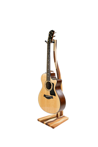 Wavy Wooden Guitar Stand - Handcrafted Solid Wood Floor Guitar Stand