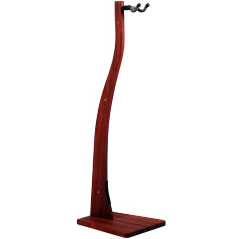Paduak Wooden Guitar Stand - Handcrafted Solid Wood Floor Stand